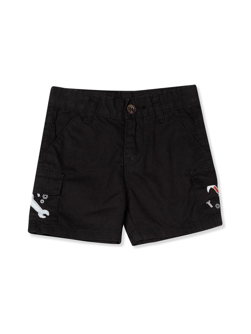 black printed shorts - 17841902 - Zoom Image - 1