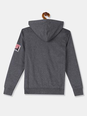 hooded neck printed sweatshirt - 17842135 - Standard Image - 2