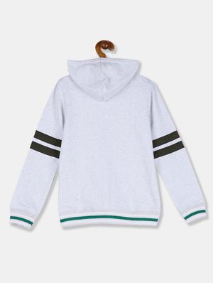 hooded neck printed sweatshirt - 17842178 - Standard Image - 2