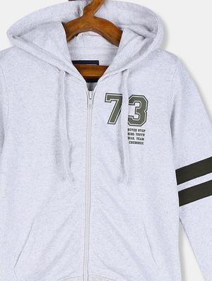 hooded neck printed sweatshirt - 17842178 - Standard Image - 3