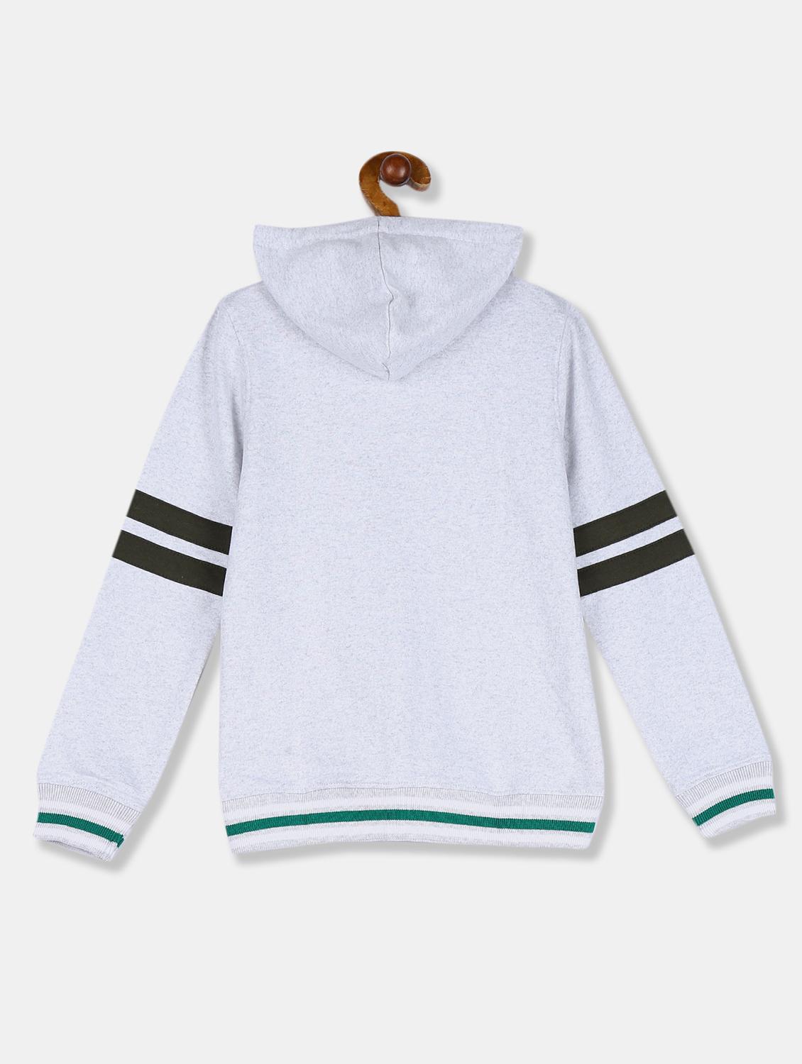hooded neck printed sweatshirt - 17842178 - Zoom Image - 2