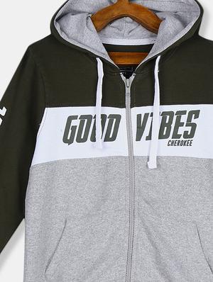 hooded neck printed sweatshirt - 17842186 - Standard Image - 3