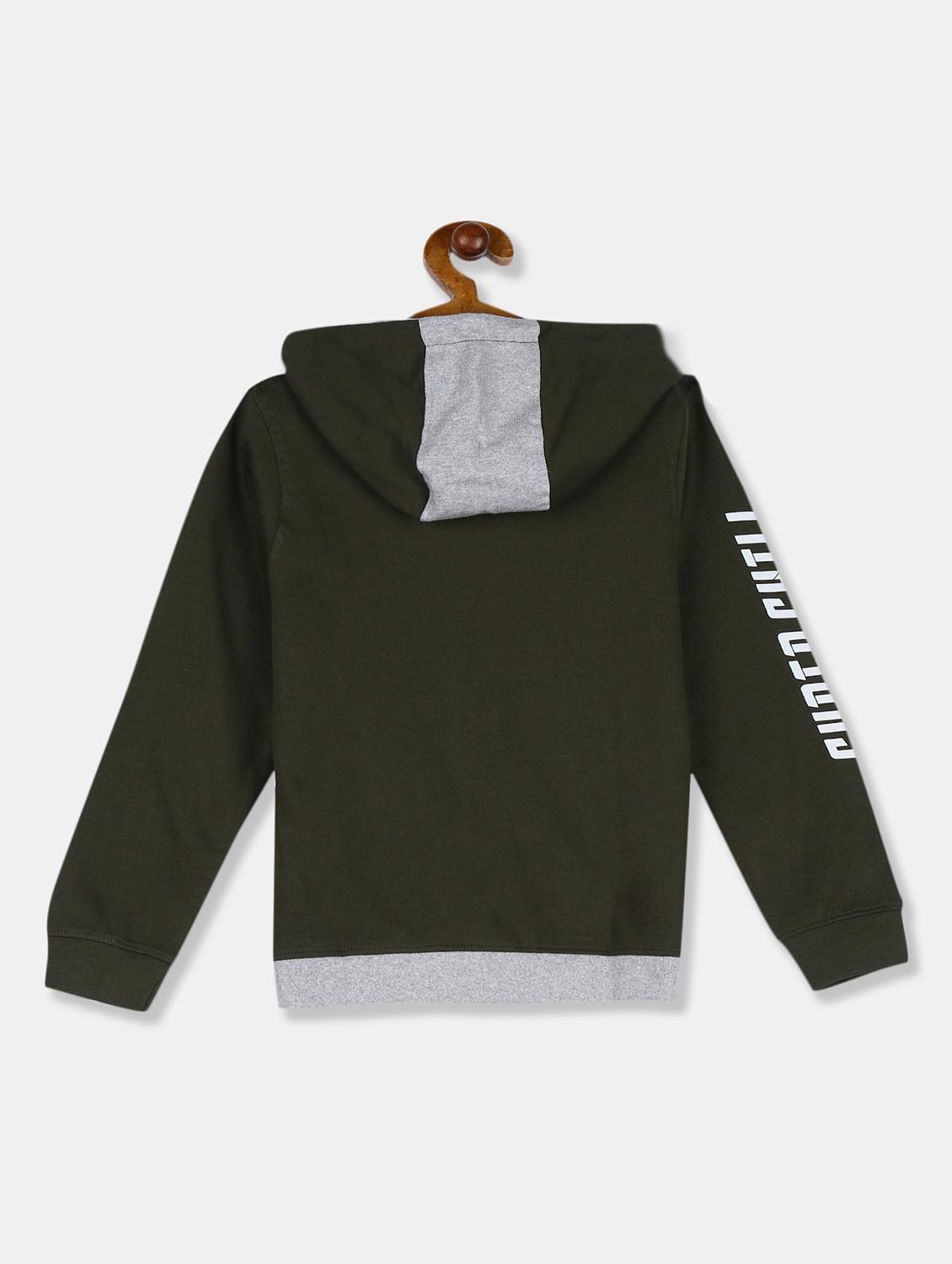 hooded neck printed sweatshirt - 17842186 - Zoom Image - 2