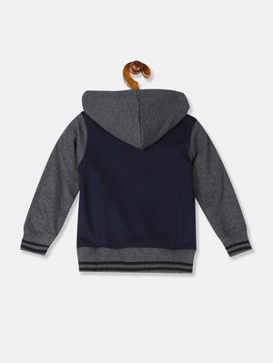 blue color block sweatshirt - 17842267 - Standard Image - 2