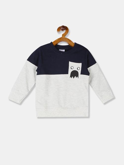 crew neck color block sweatshirt - 17842278 - Standard Image - 1