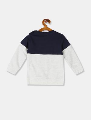 crew neck color block sweatshirt - 17842278 - Standard Image - 2