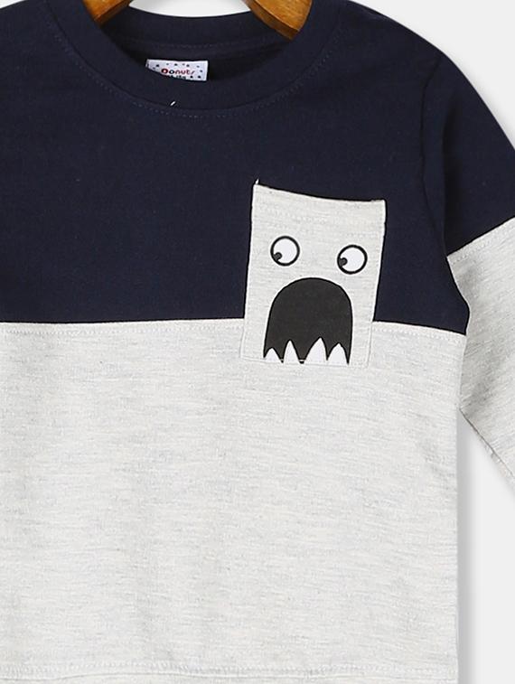 crew neck color block sweatshirt - 17842278 - Zoom Image - 3