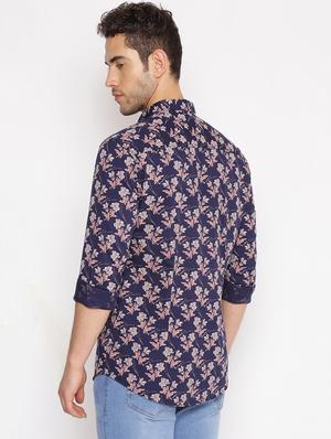 blue printed casual shirt - 17843198 - Standard Image - 3