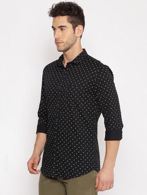 black printed casual shirt - 17843232 - Standard Image - 3