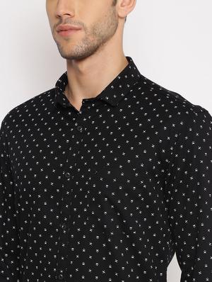 black printed casual shirt - 17843232 - Standard Image - 5