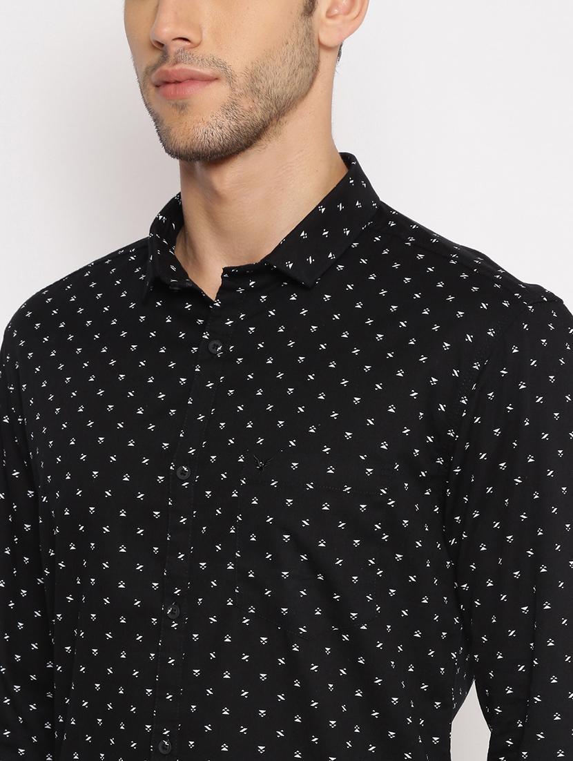 black printed casual shirt - 17843232 - Zoom Image - 5