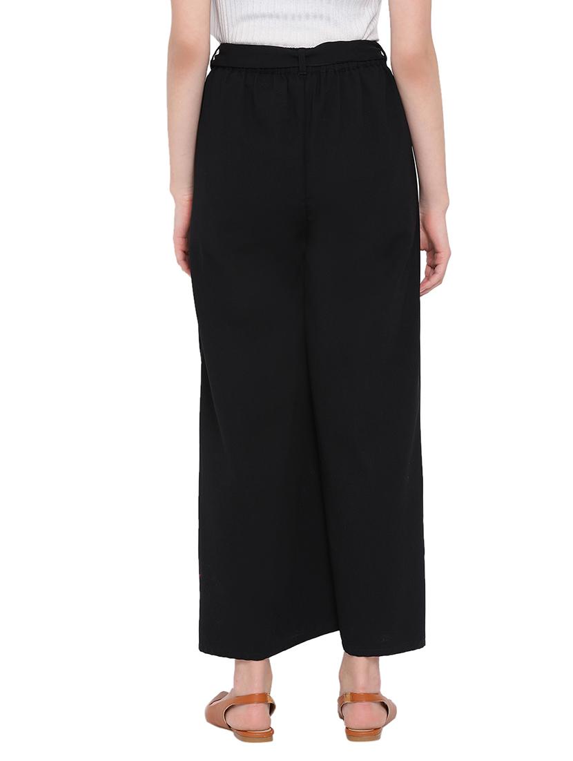 tie front wrap trouser - 17843590 - Zoom Image - 3