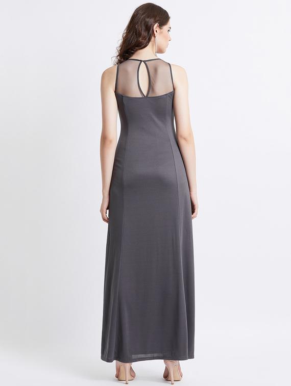 grey embellished gown dress - 17843606 - Zoom Image - 3