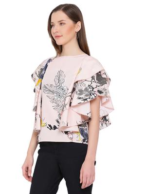 bell sleeved floral top - 17843694 - Standard Image - 2