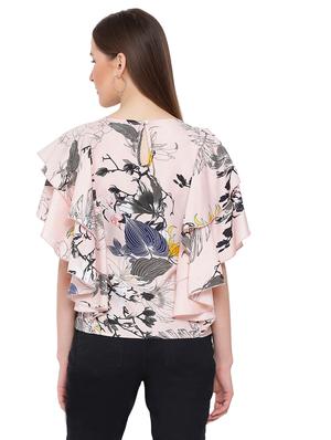bell sleeved floral top - 17843694 - Standard Image - 3