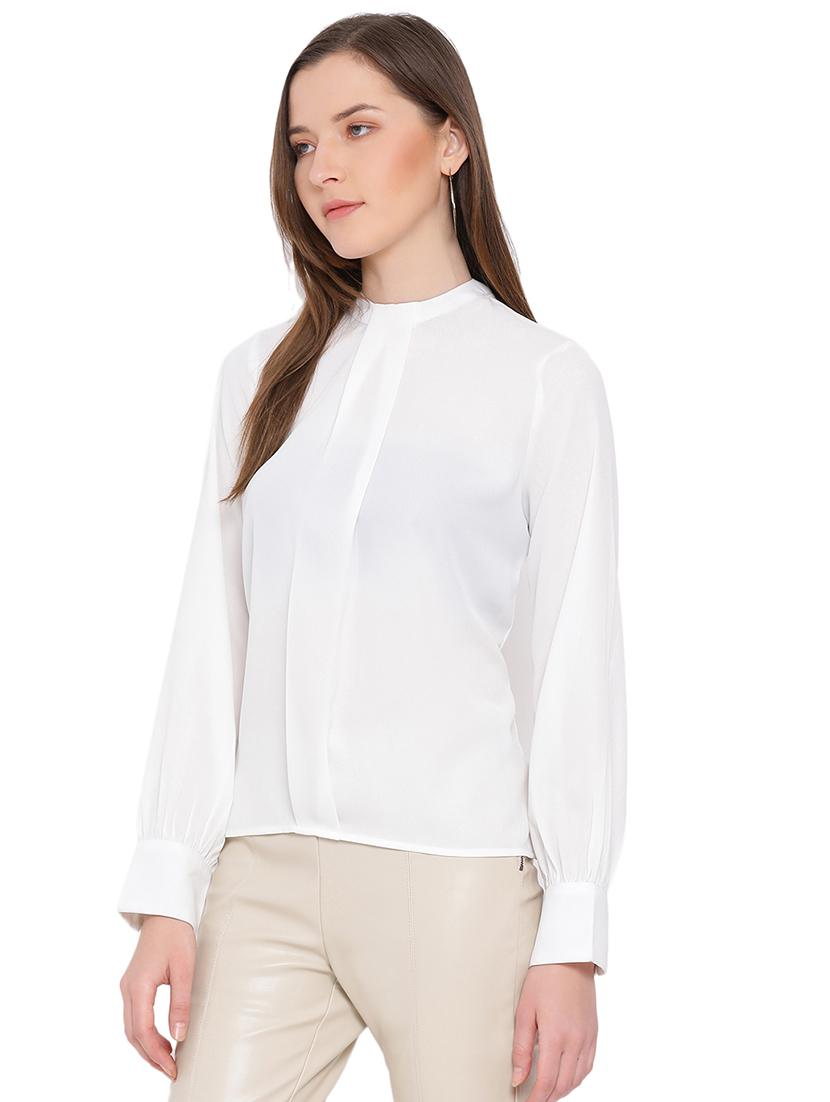 mock neck solid top - 17843799 - Zoom Image - 2