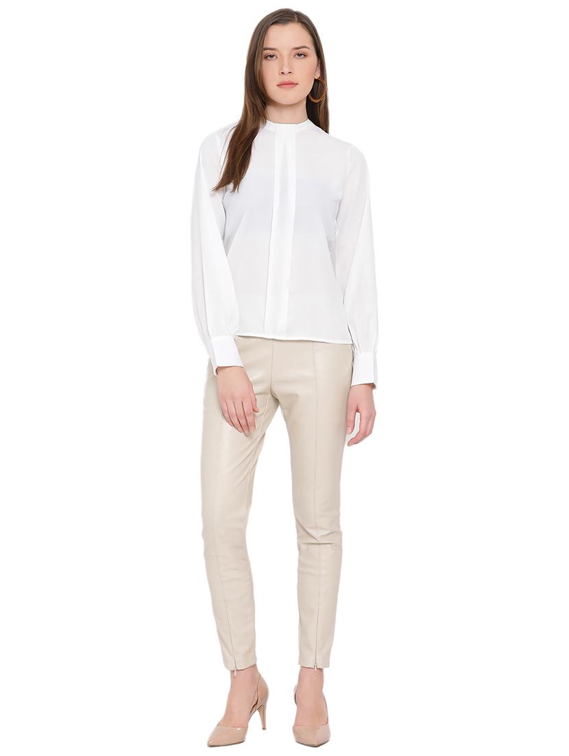 mock neck solid top - 17843799 - Zoom Image - 4