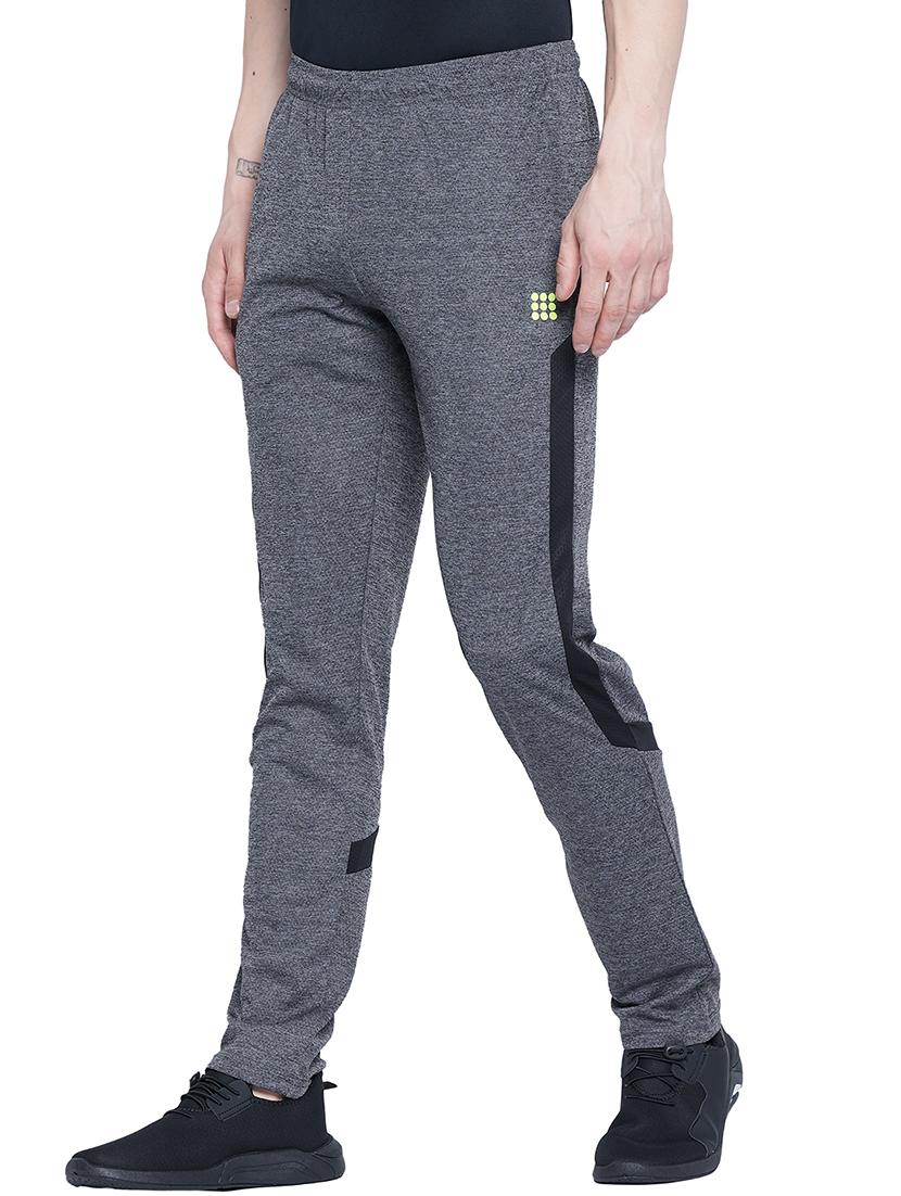 grey side taped full length track pant - 17844229 - Zoom Image - 2