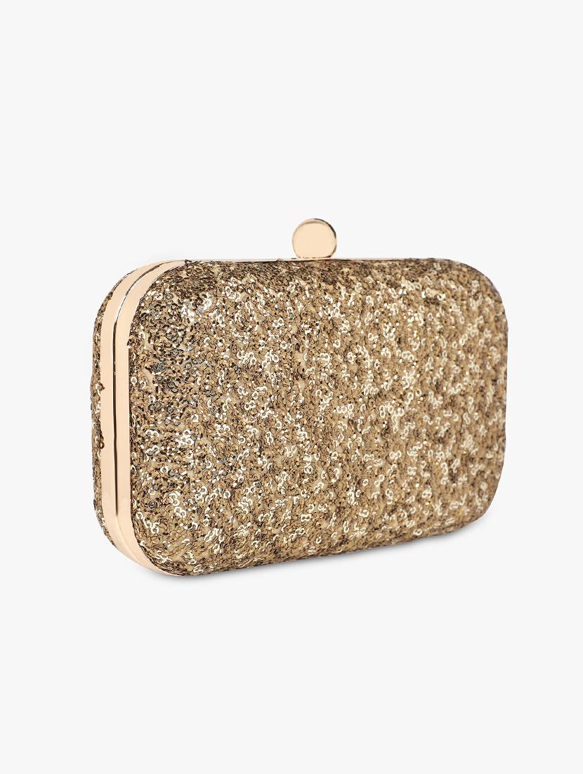 gold silk box clutch - 17844867 - Zoom Image - 4