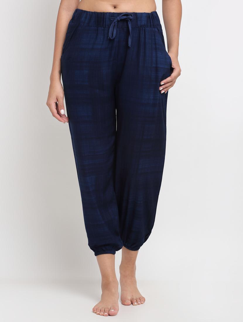 drawstring waist checkered pajama - 17844898 - Zoom Image - 1