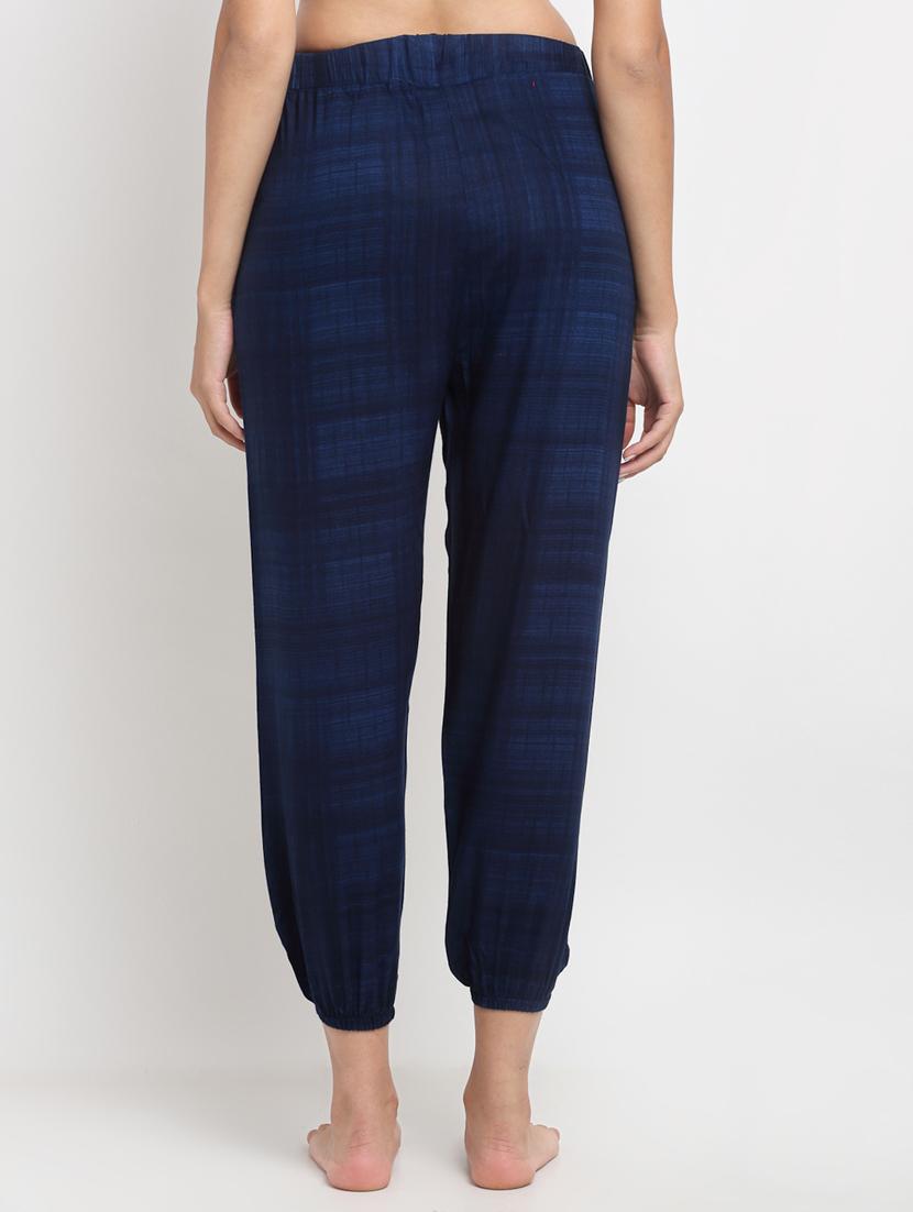 drawstring waist checkered pajama - 17844898 - Zoom Image - 2