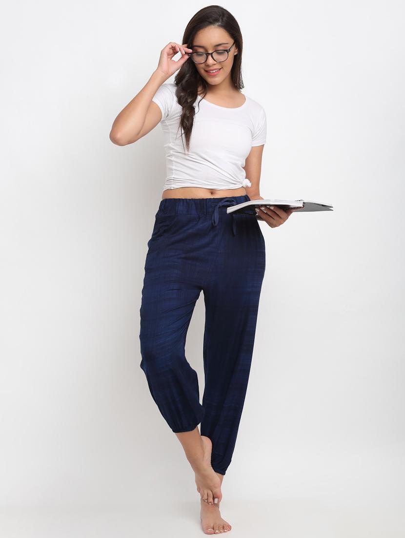 drawstring waist checkered pajama - 17844898 - Zoom Image - 3