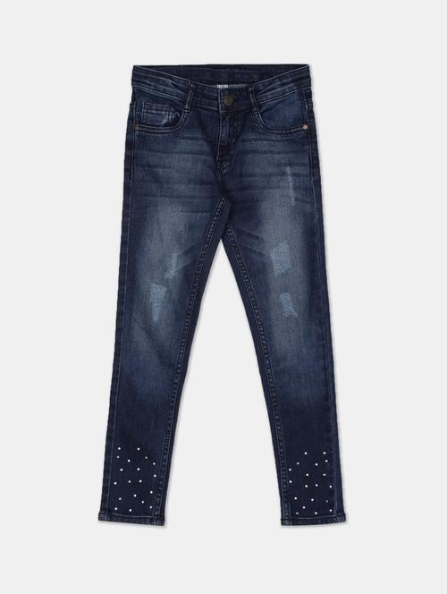dark blue denim washed jean - 17845157 - Standard Image - 1