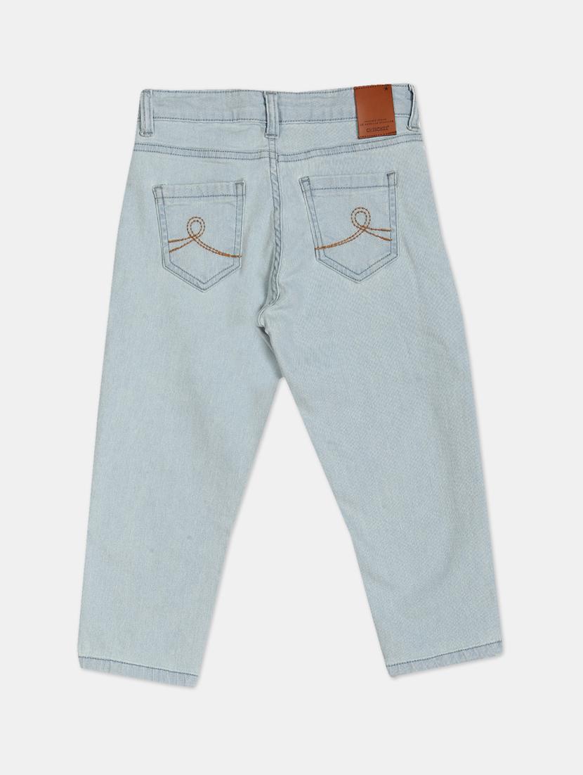 light blue solid jean - 17845205 - Zoom Image - 2