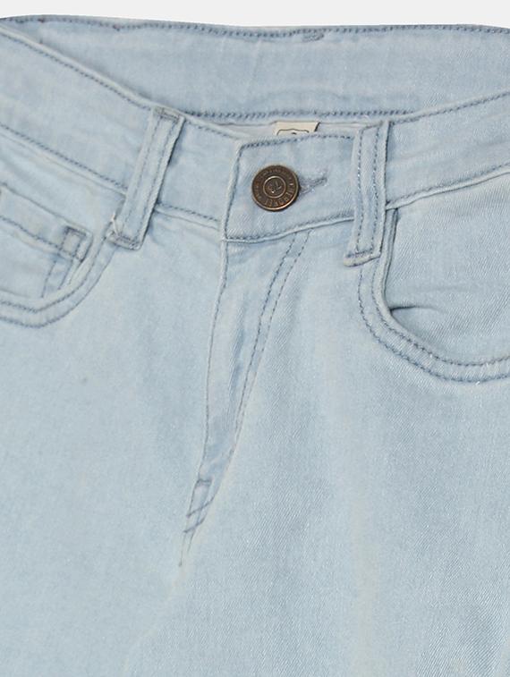 light blue solid jean - 17845205 - Zoom Image - 3