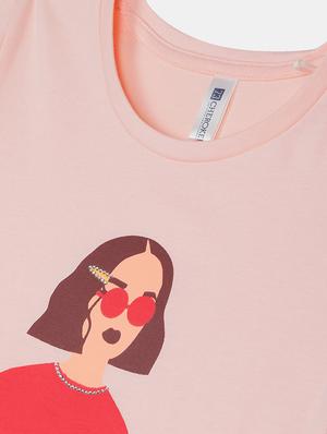 round neck graphic tee - 17845397 - Standard Image - 3