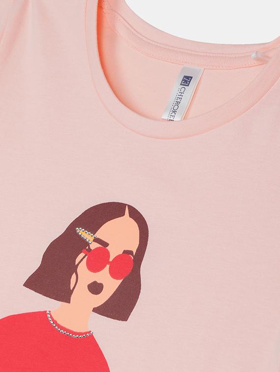 round neck graphic tee - 17845397 - Zoom Image - 3
