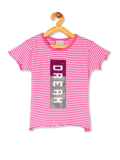 round neck striped tee - 17845422 - Very Small Image - 1