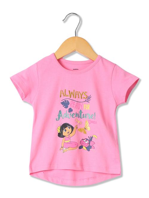 pink printed regular tee - 17845537 - Standard Image - 1