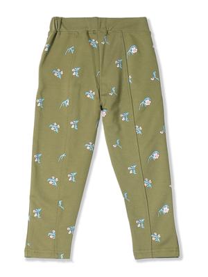 green floral casual trouser - 17845658 - Standard Image - 2