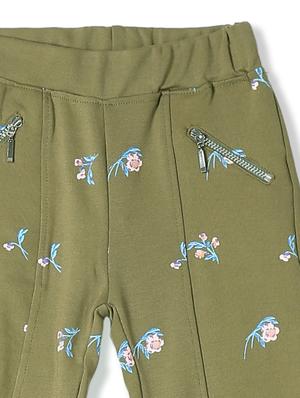 green floral casual trouser - 17845658 - Standard Image - 3