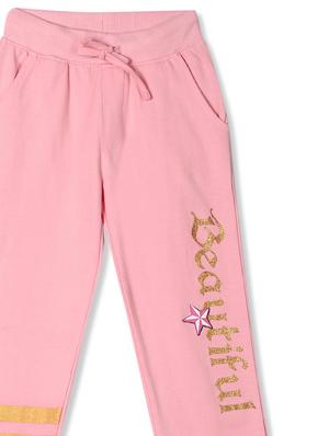 pink solid jogger trouser - 17845667 - Standard Image - 3