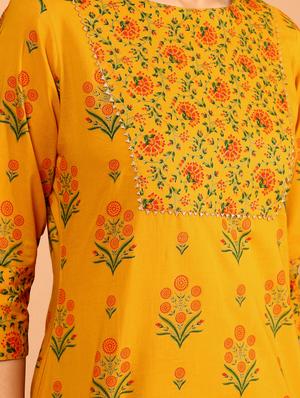 printed kurta palazzo set - 17846014 - Standard Image - 4