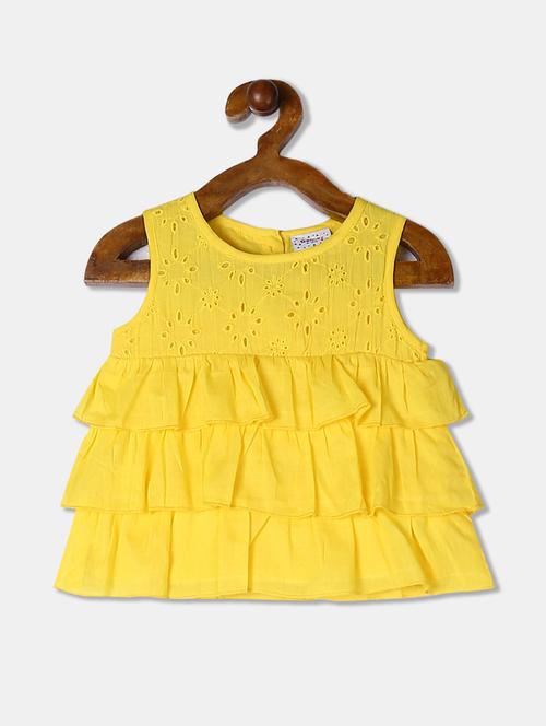 yellow solid regular top - 17846156 - Standard Image - 1