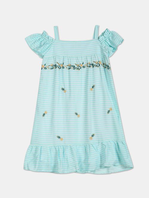 blue striped regular frock - 17846425 - Standard Image - 1