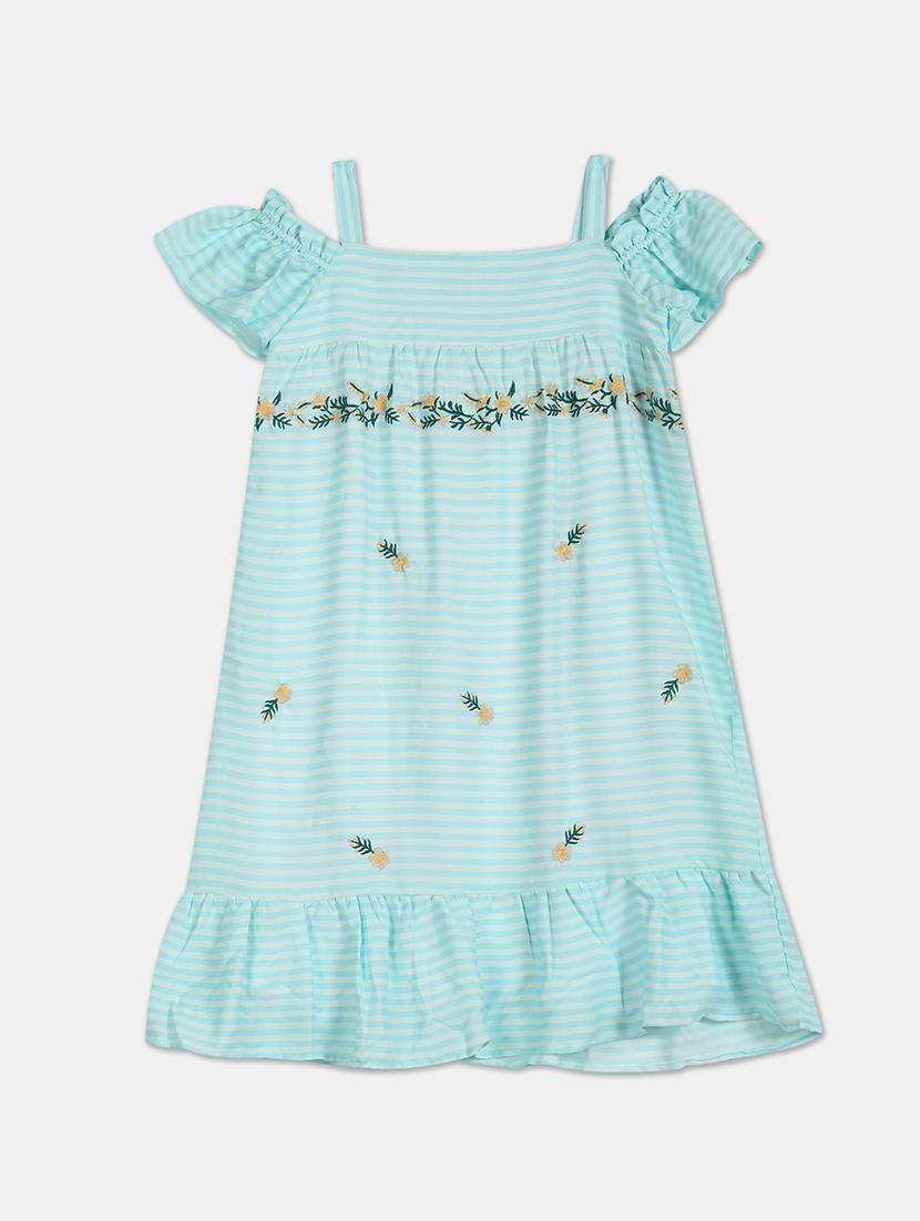 blue striped regular frock - 17846425 - Zoom Image - 1