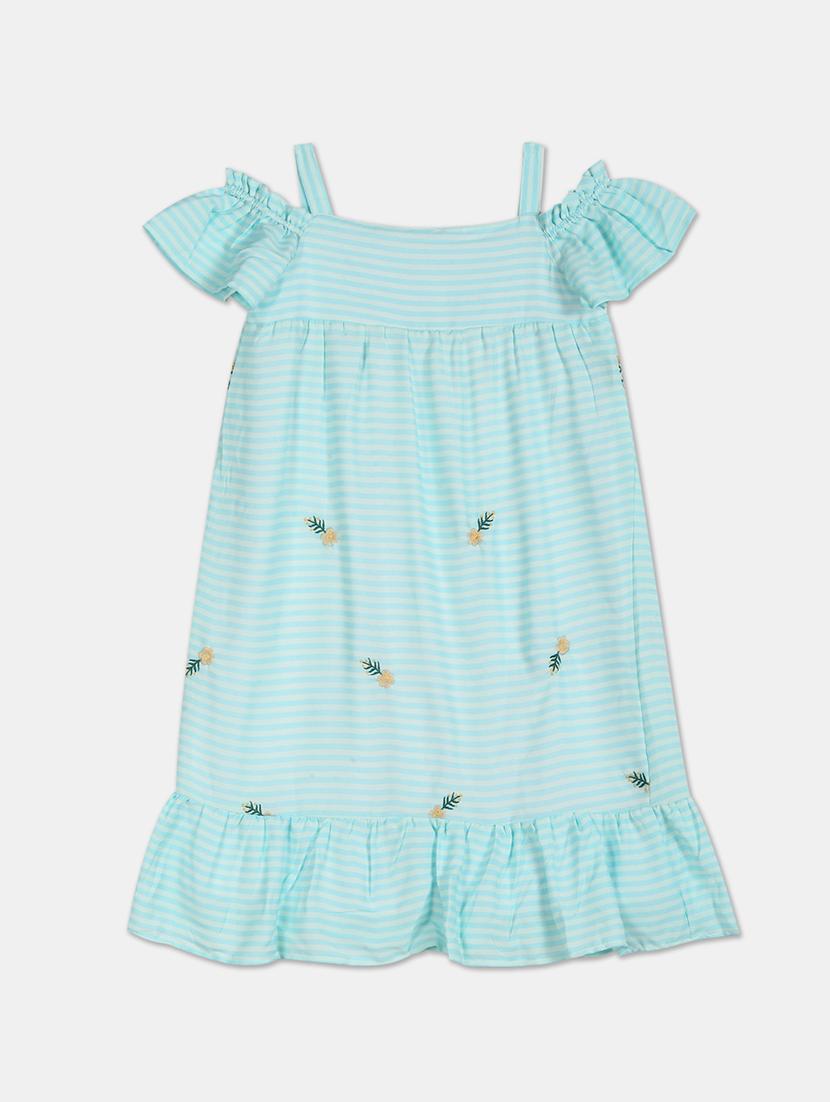 blue striped regular frock - 17846425 - Zoom Image - 2