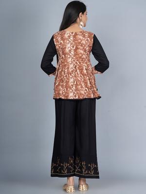 printed kurta palazzo set - 17846539 - Standard Image - 3