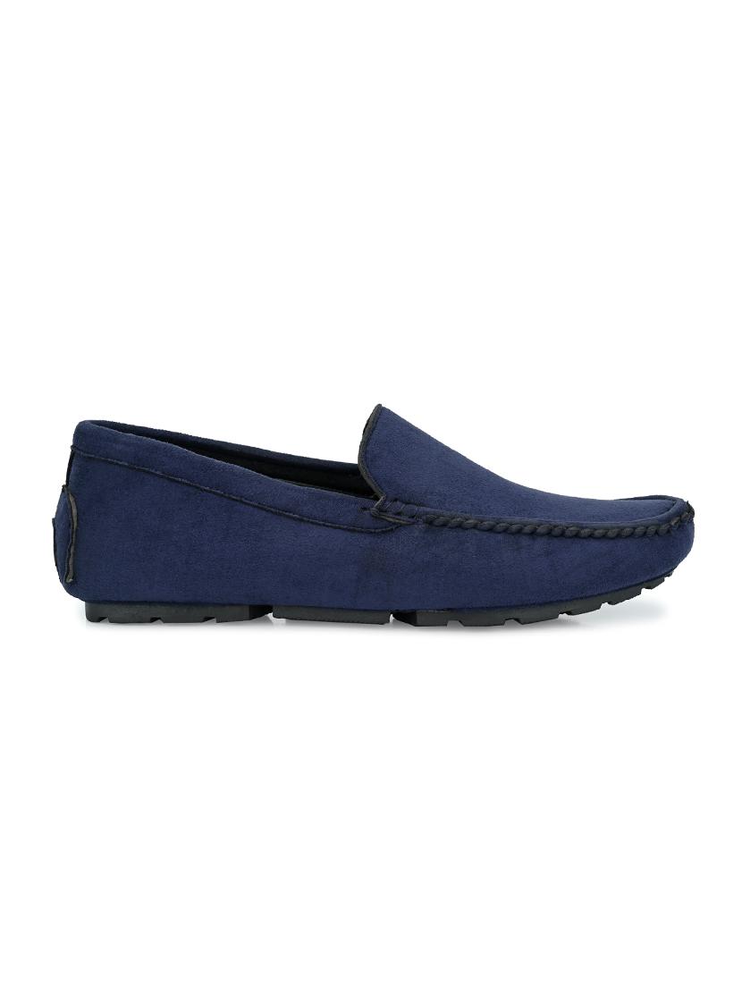 blue suede slip on loafers - 17846572 - Zoom Image - 2