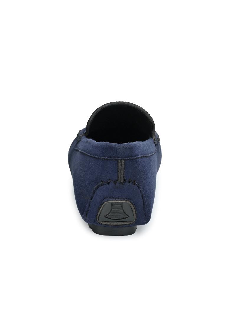 blue suede slip on loafers - 17846572 - Zoom Image - 4