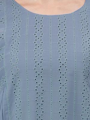 bell sleeved schiffli tunic - 17846758 - Standard Image - 4