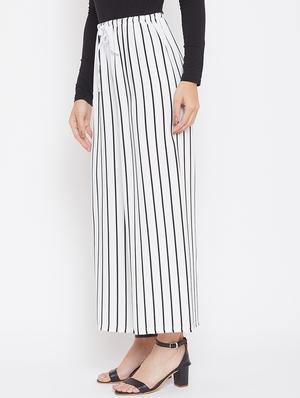 tie front striped wide leg trouser - 17846817 - Standard Image - 2