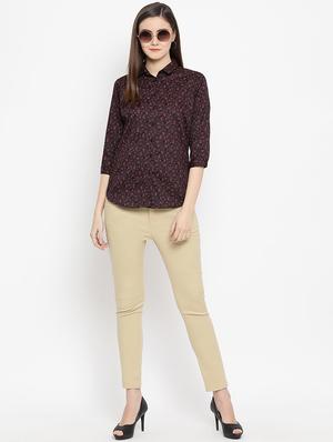 mid rise cigarette pants trouser - 17846819 - Standard Image - 4