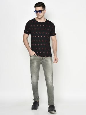 black printed t-shirt - 17847359 - Standard Image - 4