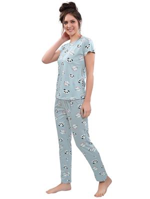 graphic printed nightwear pajama set - 17847814 - Standard Image - 2