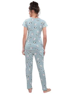 graphic printed nightwear pajama set - 17847814 - Standard Image - 3